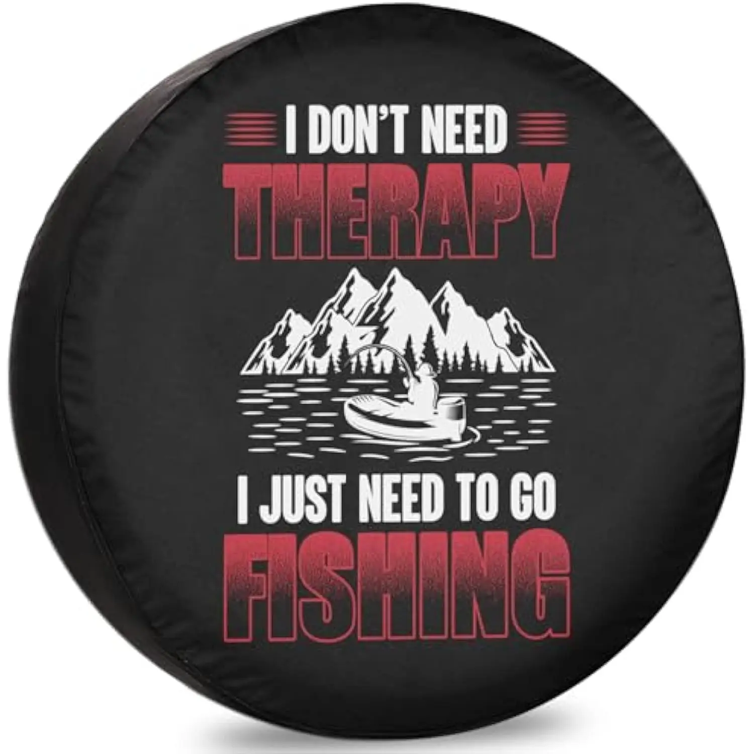 

Fishing Therapy Spare Tire Cover Waterproof Dustproof Universal for RV Trailer SUV Van Wheel