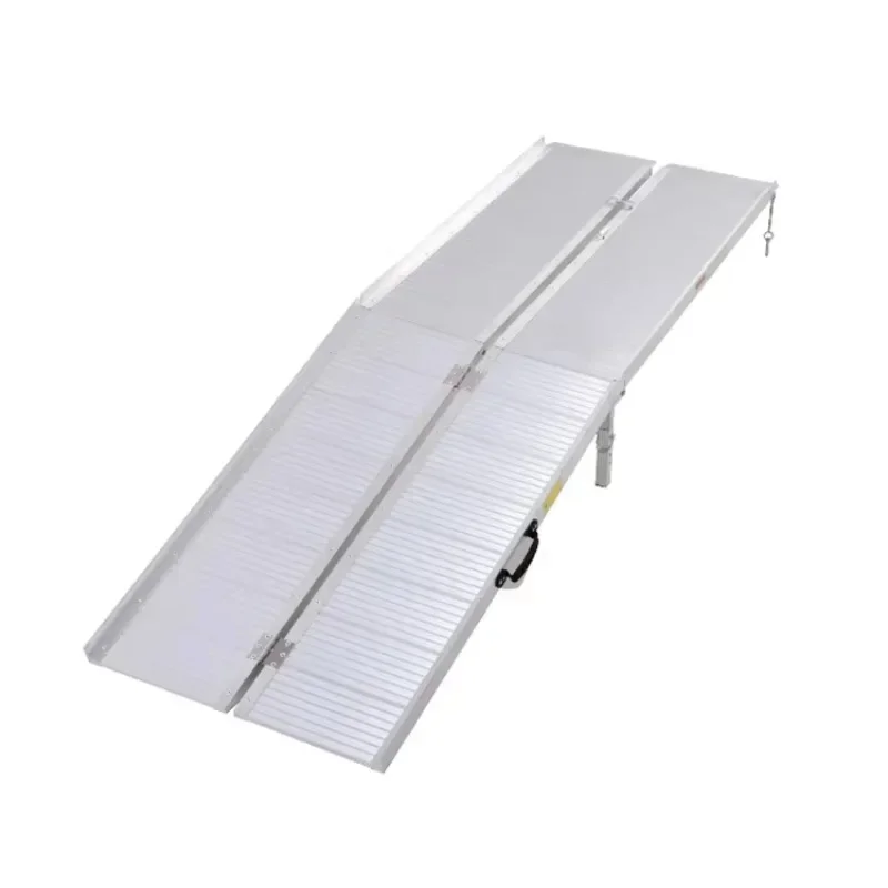 Hot SalesAluminum Folding Wheelchair Ramp, Portable Threshold Ramp 8', For Scooter Steps Home Stairs, 96