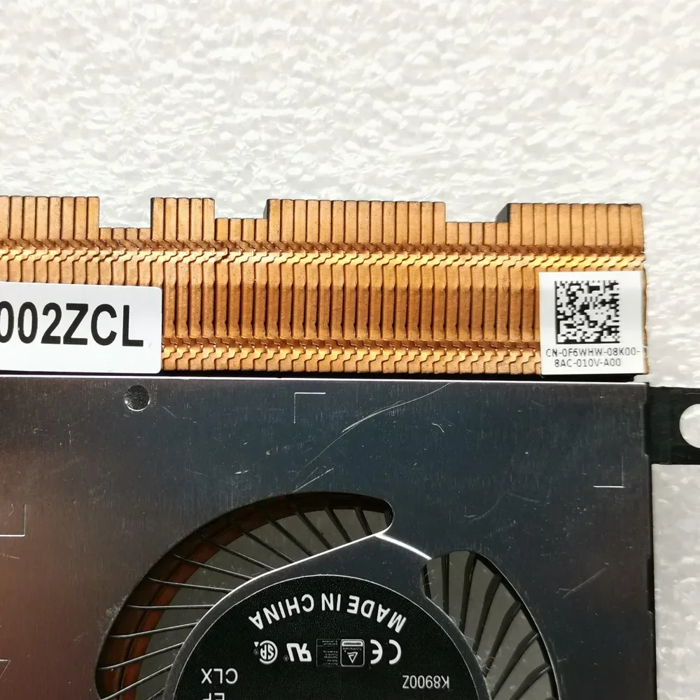 C=For Dell Latitude E5480 E5490 E5491 E5495 Radiator Copper Tube Heatsink 0F6WHW F6WHW CN-0F6WHW Fast Ship