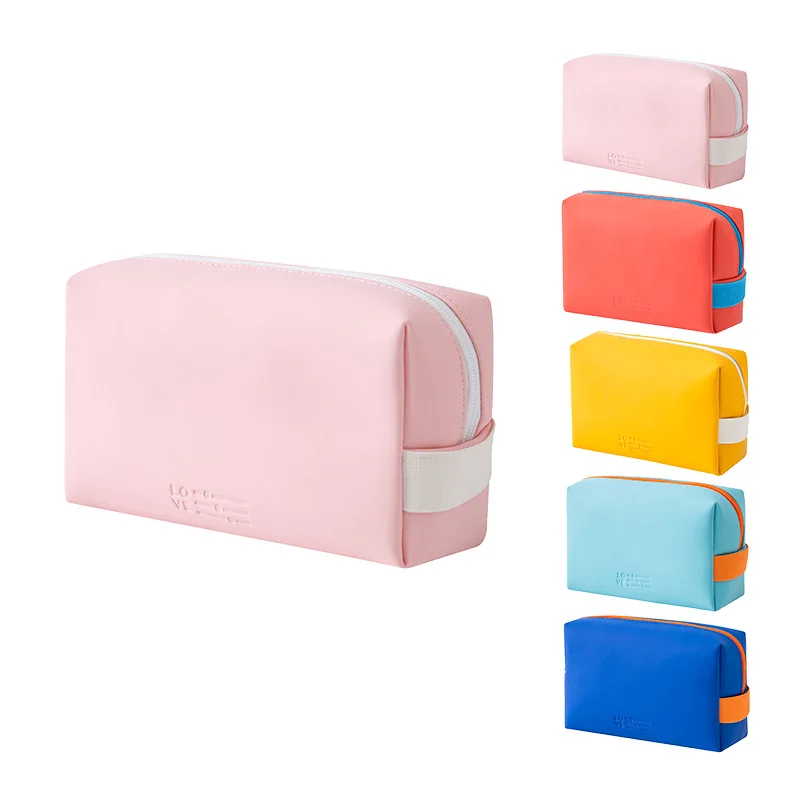 

Jelly Octagon Makeup Brush Organizer Bag PVC Waterproof Candy Color Makeup Bag Cute Travel Toiletry Bag Cosmetics Storage Woman