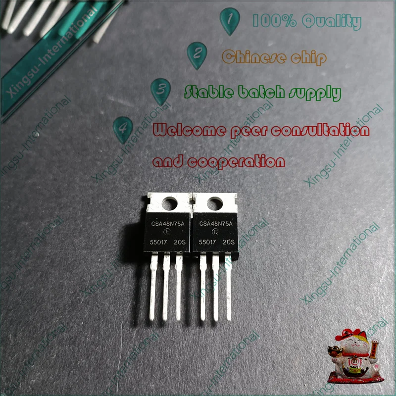 1PCS/ Piece CSA48N75A CSA48N75 TO 220 68A/70V N Channel Field Effect Triode Can Be Shot Directly