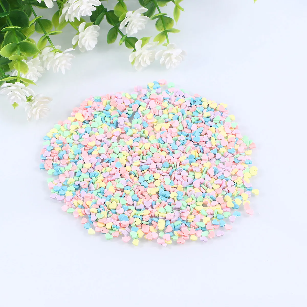 100G Pack Polymer Shape Sprinkles Mini Candy Colors for DIY Phone Case Laptop Scrapbooking Decoration Clay Craft