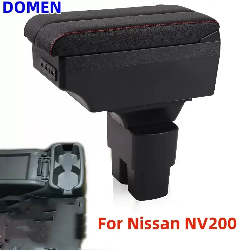 

NEW For Nissan NV200 armrest box specialized interior modification central armrest storage box original factory accessories USB