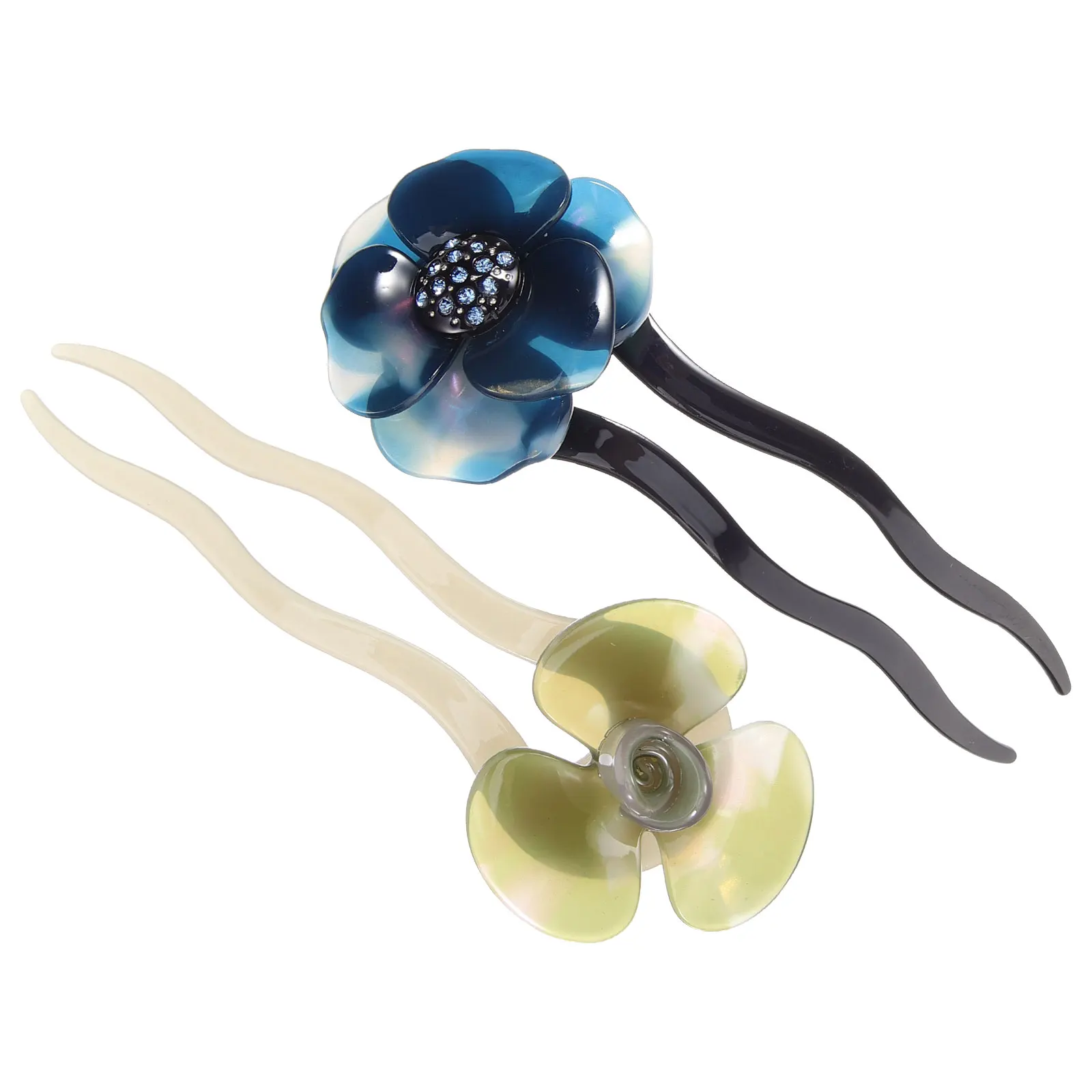 

Hair Stick Diamond Hairpin Flower Girl Accessory Sticks Acetate Fiber Chinese Hanfu Accessories Baby