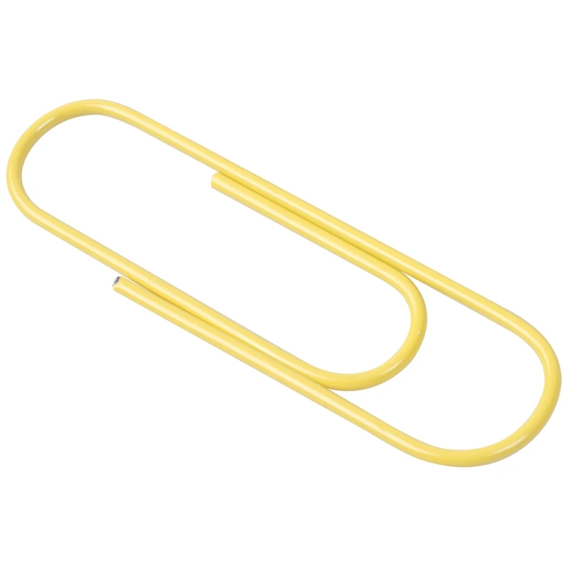 Super Large Paper Clips Vinyl Coated, 30 Pack 4 Inch Assorted Color Jumbo Paper Clip Holder, Multicolored Giant Big Sheet Holder