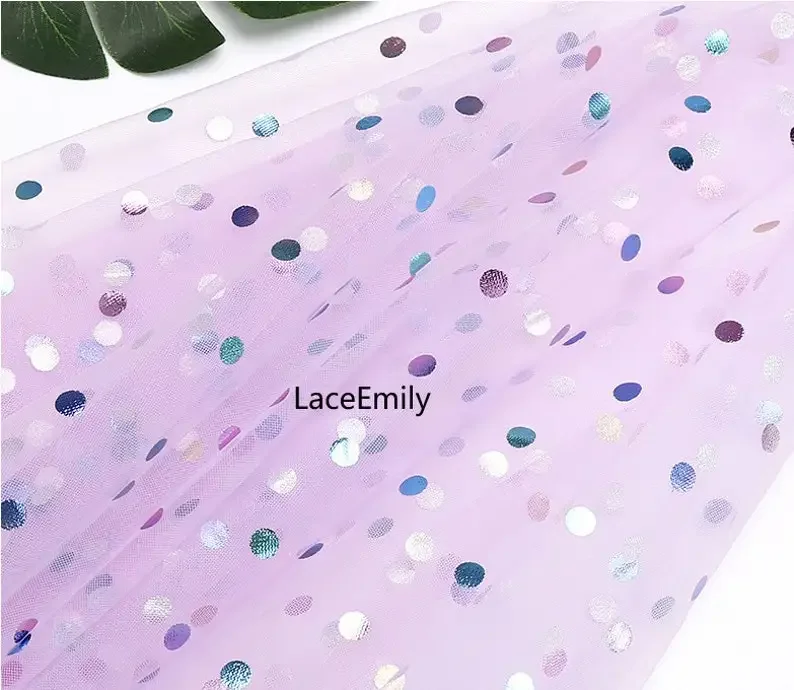 

12 Colors Colorful Polka Dot Lace Fabric Dots Mesh Tulle Fabric For Wedding Party Dress Tutu Dress Baby Dress Bridal Veiling