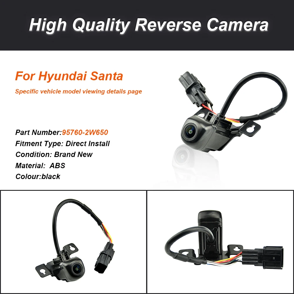 95760-2W650 Car Reversing Camera Reversing Assist Camera for Hyundai Santa Fe 2015-2019 957602W650