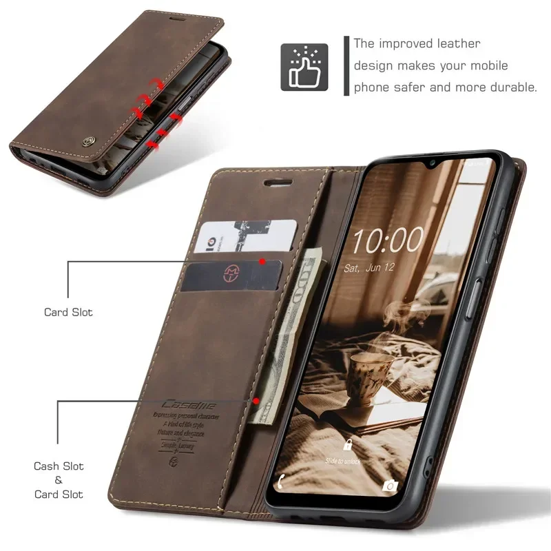 Light luxury Leather Phone Case For Samsung Galaxy A55 A35 A25 A15 A05S A73 A72 A54 A53 A52 4G 5G Wallet Flip Stand Card Cover