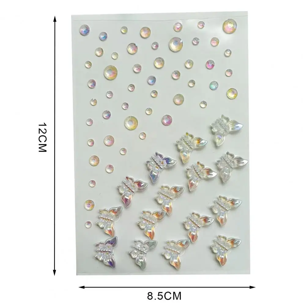 Auto-adesivo rosto gemas adesivos, não-irritação, strass espumante, pedras preciosas, suprimentos de maquiagem, Festival