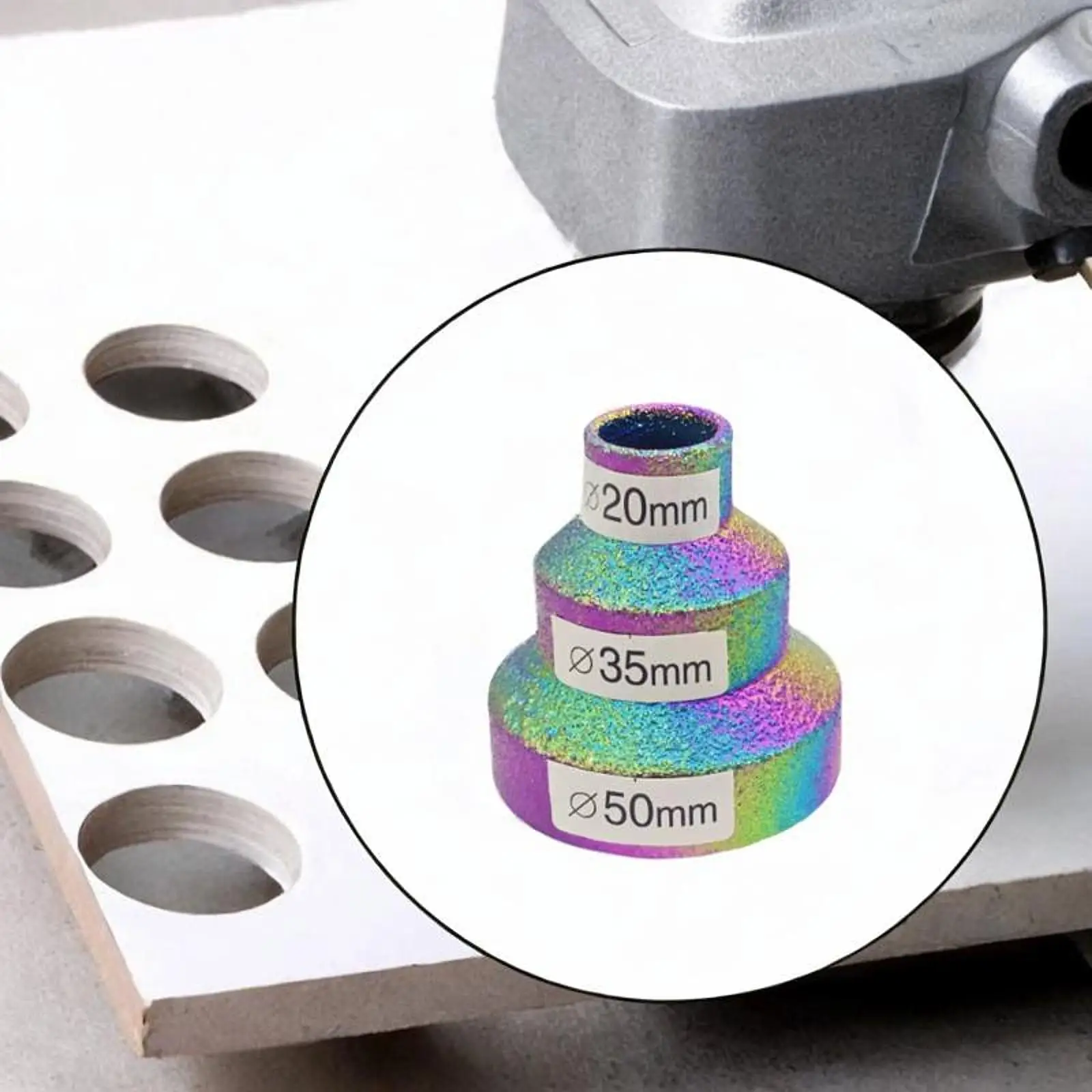 Diamond Step Pagoda Drill Bit Tile Bit Multilayered Beveling Chamfer Bit for Granite Marble Metal Existing Holes Chamfering