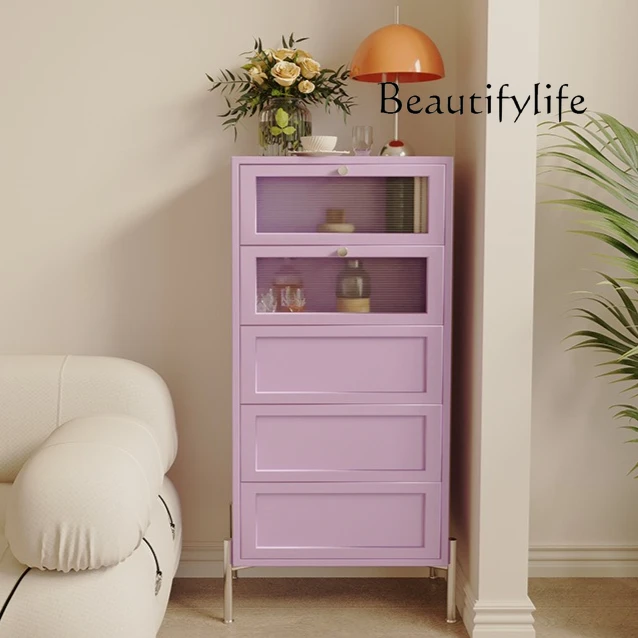 

Small apartment household meal, living room, tea meal side cabinet, entrance door, entrance cabinet, solid wood paint cabinet