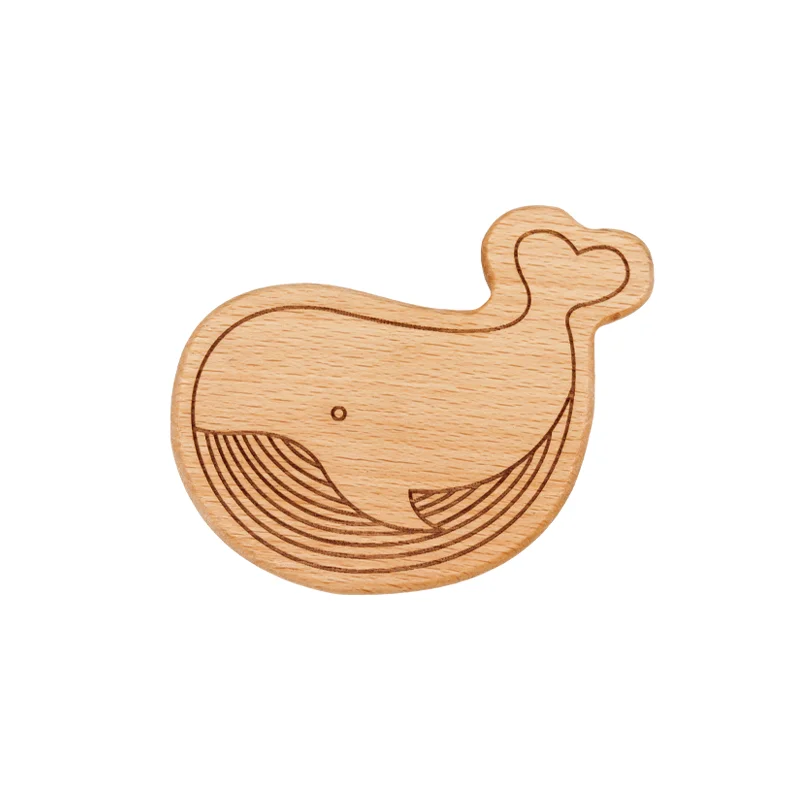 Solid wood whale beer bottle opener creative soda wine screwdriver multi-function cap opener magnetic refrigerator sticker