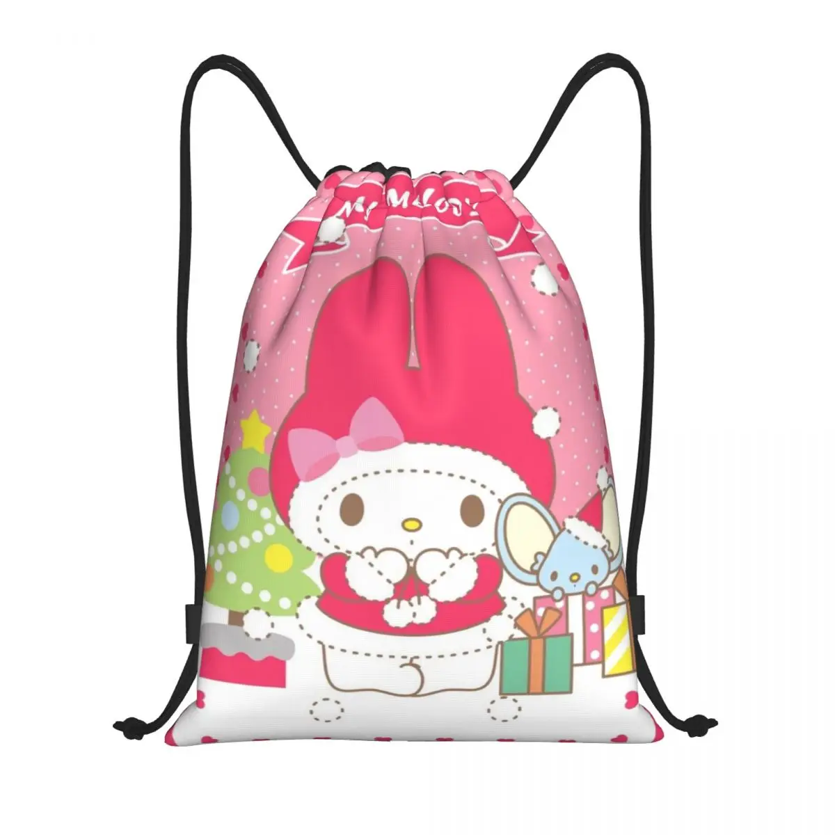 

My Melody Sports Drawstring Backpack Sport Fitness Travel Outdoor Sackpack Large Capacity Gym Swim Beach Bags Basketball Bag