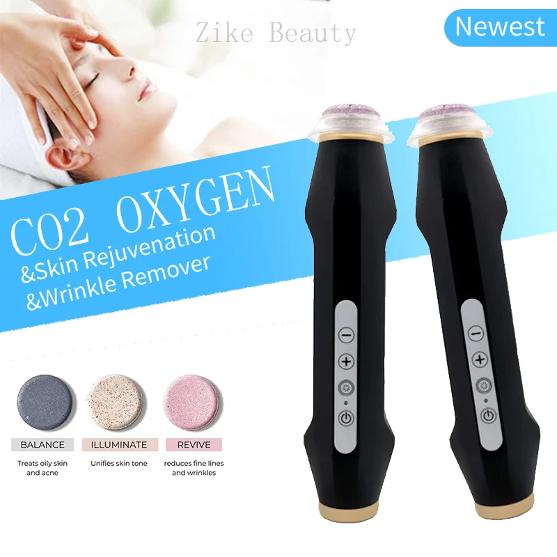 2024 Newest Portable CO2 Bubble Oxygenation Capsules Pods Rechargeable Wireless Oxygen Skin Tightening Facial Machine