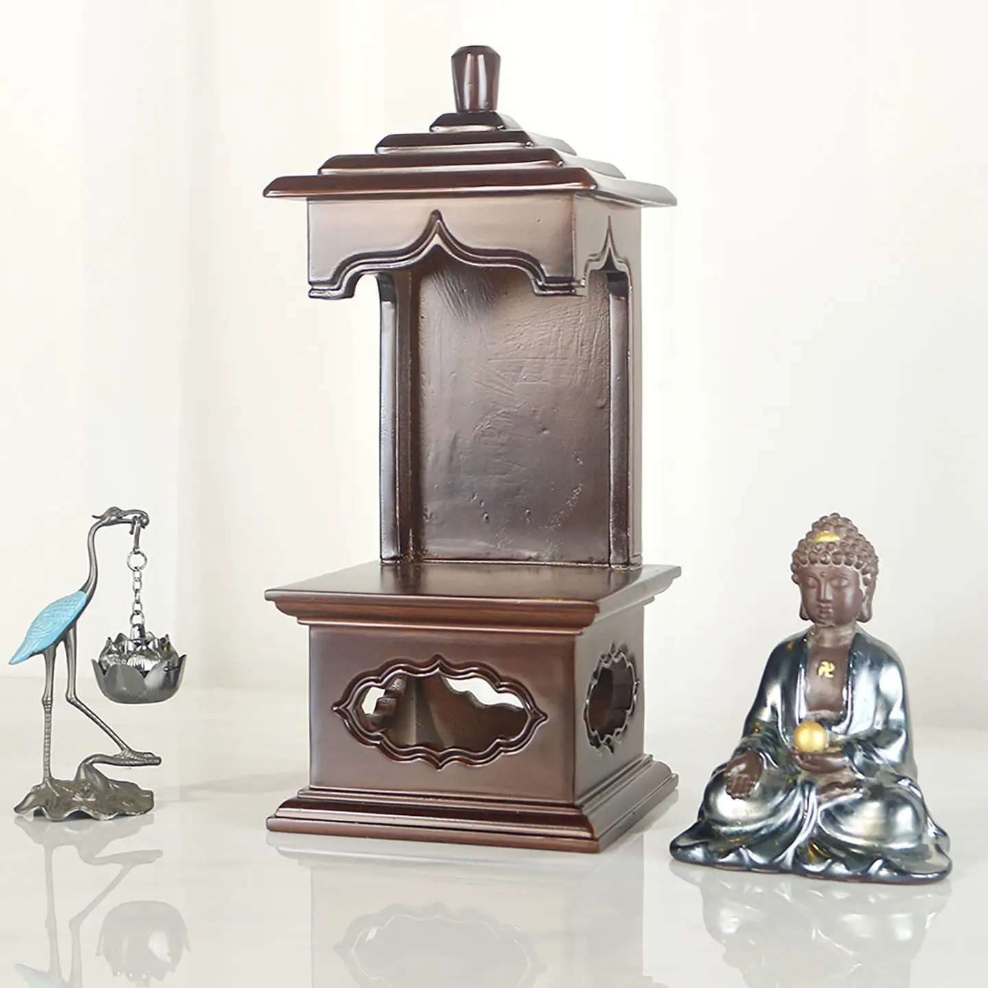 CXX solid wood casket small simple home desktop Buddhist table base Chinese table