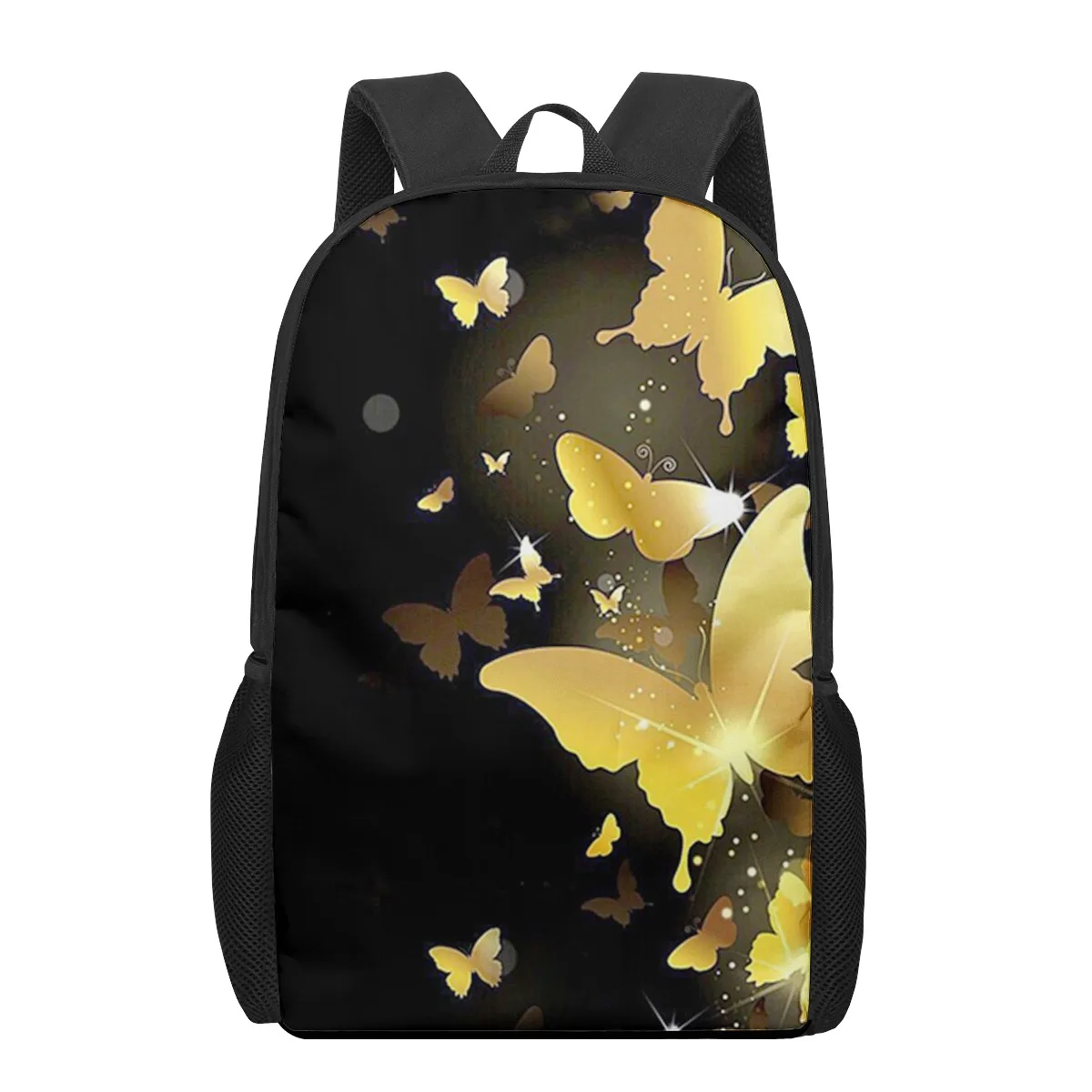 Sacos escolares para meninos e meninas, pintura borboleta, impressão 3D, mochilas infantis, mochila de jardim de infância para homens, criança, criança