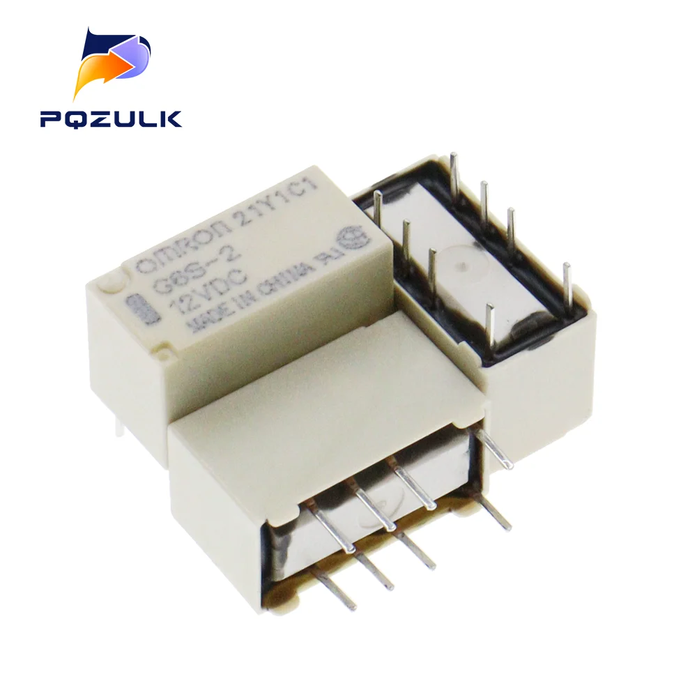 10PCS 5V/12V/24V Relay G6S-2-5VDC G6S-2-12VDC G6S-2-24VDC 250VAC/DC220V 8PIN Mini Signal Switch Relay 2A