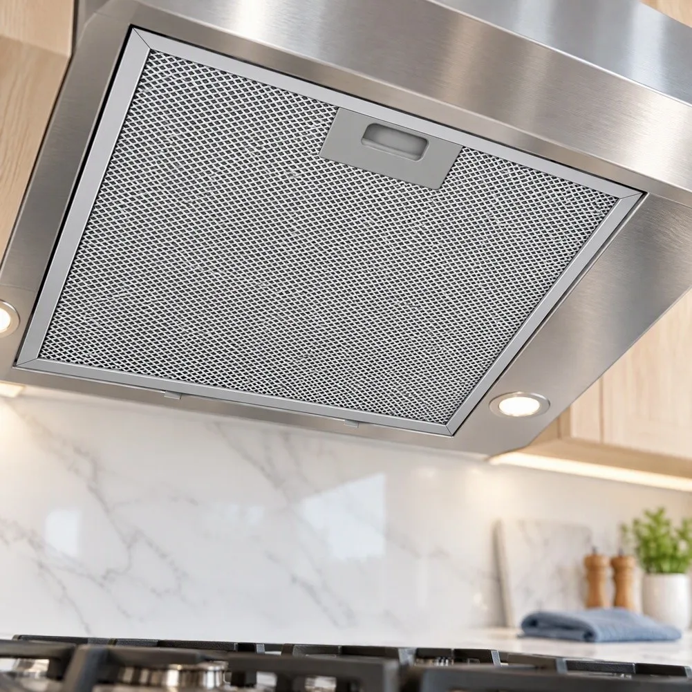 Metal Range Hood Filter 275x345mm Compatible With Teka= Extractor Hoods Efficient Grease Trap Easy Clean Replacement Part