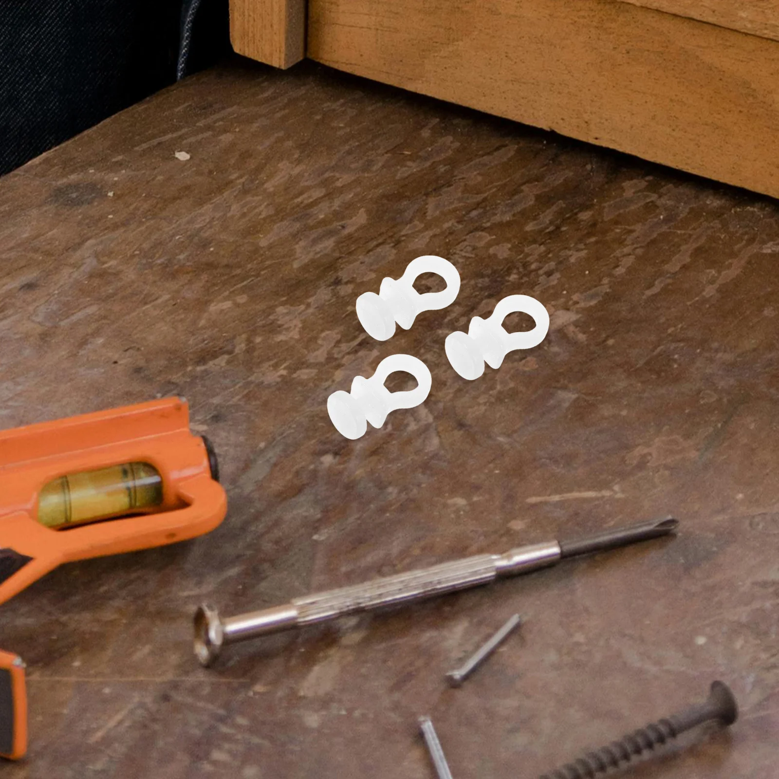 100 قطعة من البلاستيك الأبيض S السنانير انزلاق المسار المطبخ تخزين الفضاء توفير فائدة السنانير أواني معلقة خزانة النباتات