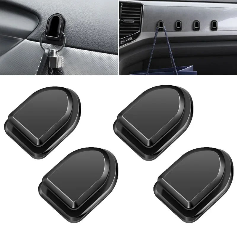 Mini Car Hook Interior Storage Holder Hanger for Earphone Key Cable Self Adhesive Dashboard Wall Hanging Hook Auto Accessories