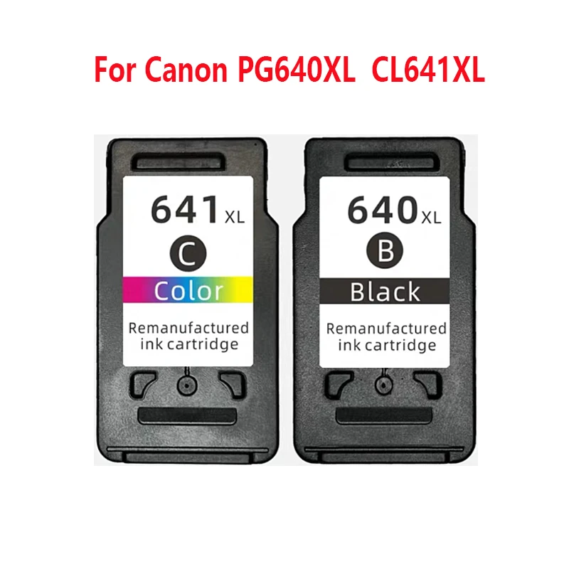 

PG640 CL641 PG640XL CL64XL Remanufactured Ink Cartridge for Canon 640XL 641XL Pixma MG2160 MG2260 MG3160 MG3260 MX376 MX396