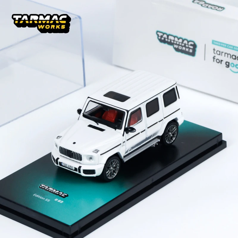 Модель автомобиля Tarmac Works 1:64 TW G63 Edition 55, белый сплав