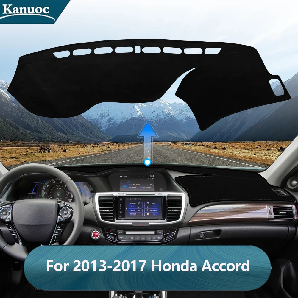 

For 2013 2014 2015 2016 2017 Honda Accord Dashboard Cover Anti-Slip Anti-dirty Mat Pad Sunshade Dashmat Protect Car Accessories