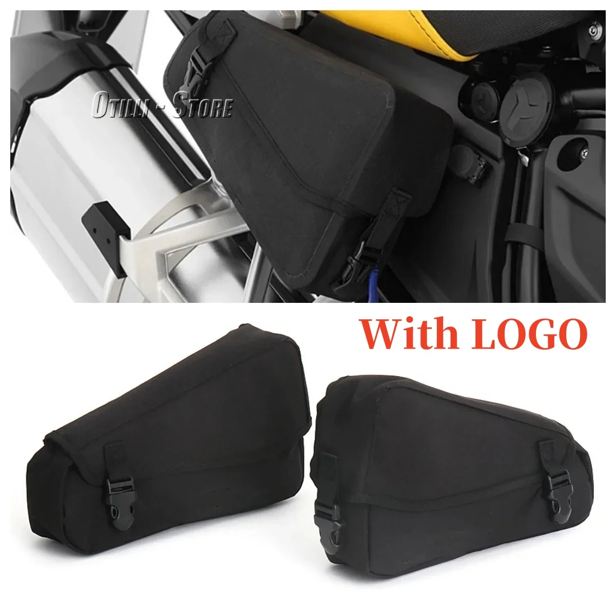 

Motorcycle Frame Bags With LOGO Tool Accessory Bag For BMW R1200GS LC Adventure 1250GS ADV F750GS F850GS Bumper Side Saddlebag