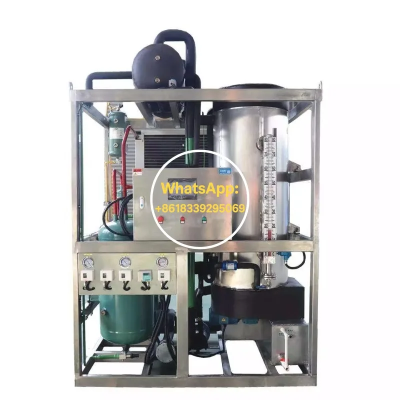 Industrial Tube Making Machine for Seafood Freezing and Fish Market Applications Heavy Duty Tube Ice Machine