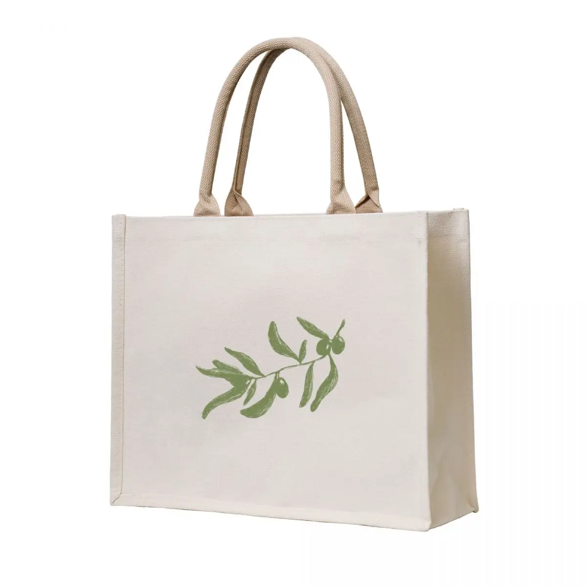 

Olive tree branch Tote Bag Eco bag supermarket folding bag tote custom