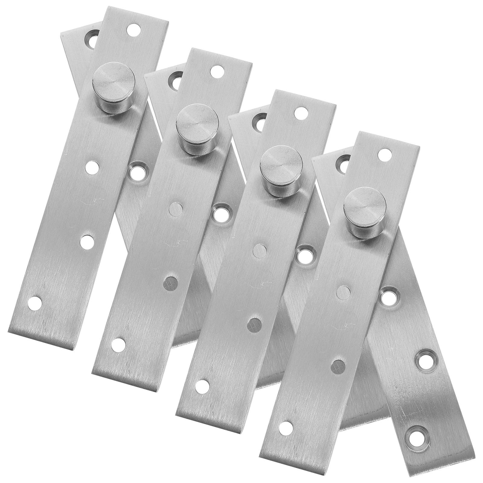 

4pcs 360 Degree Rotating Pivot Hinges Stainless Steel Hidden Door Hardware Cabinet Shaft Concealed Secret Hinges