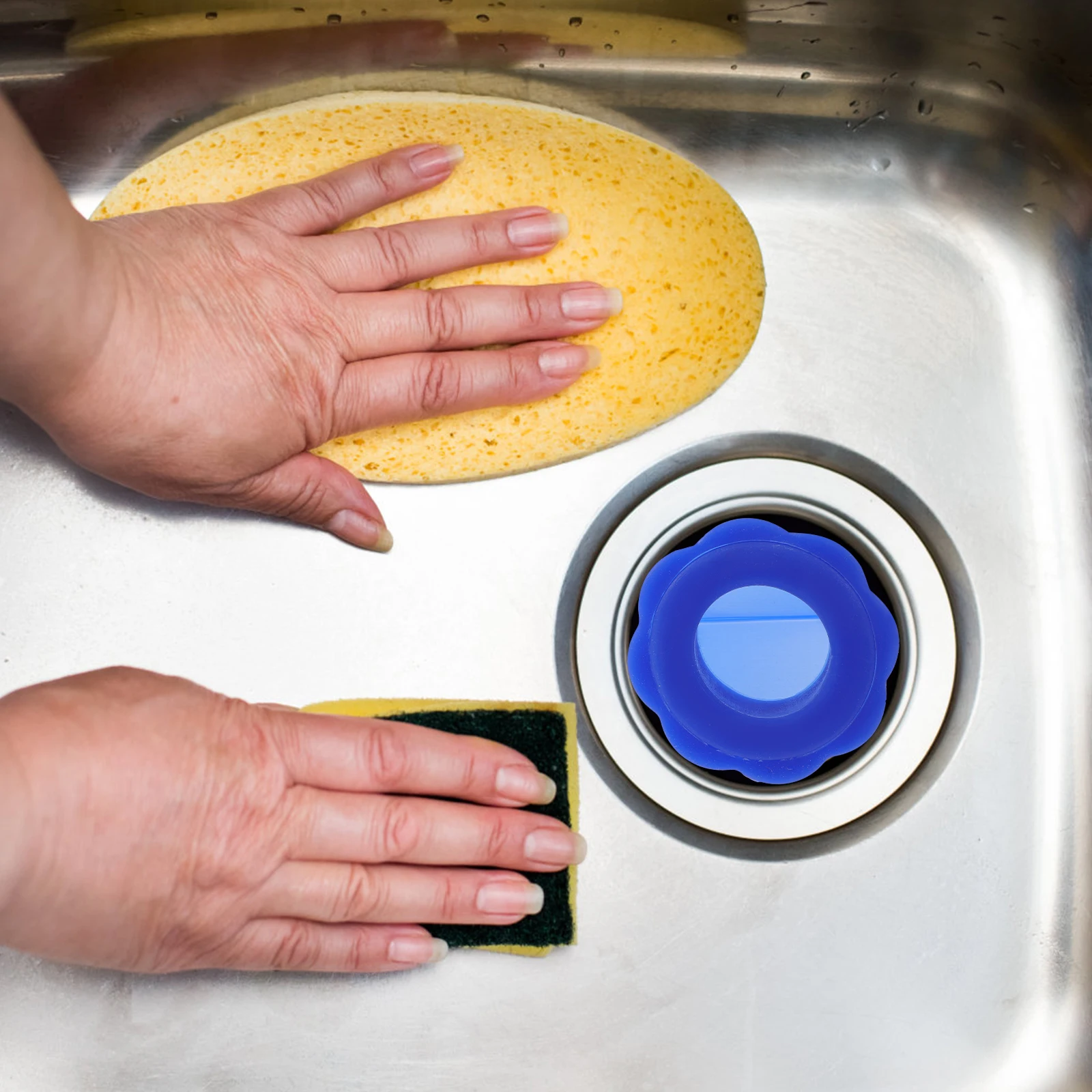 

2pcs Silicone Backflow Preventer Sewer Core Sewer Drain Core For Shower Kitchen Sink Washbasin Hose Drain Cores