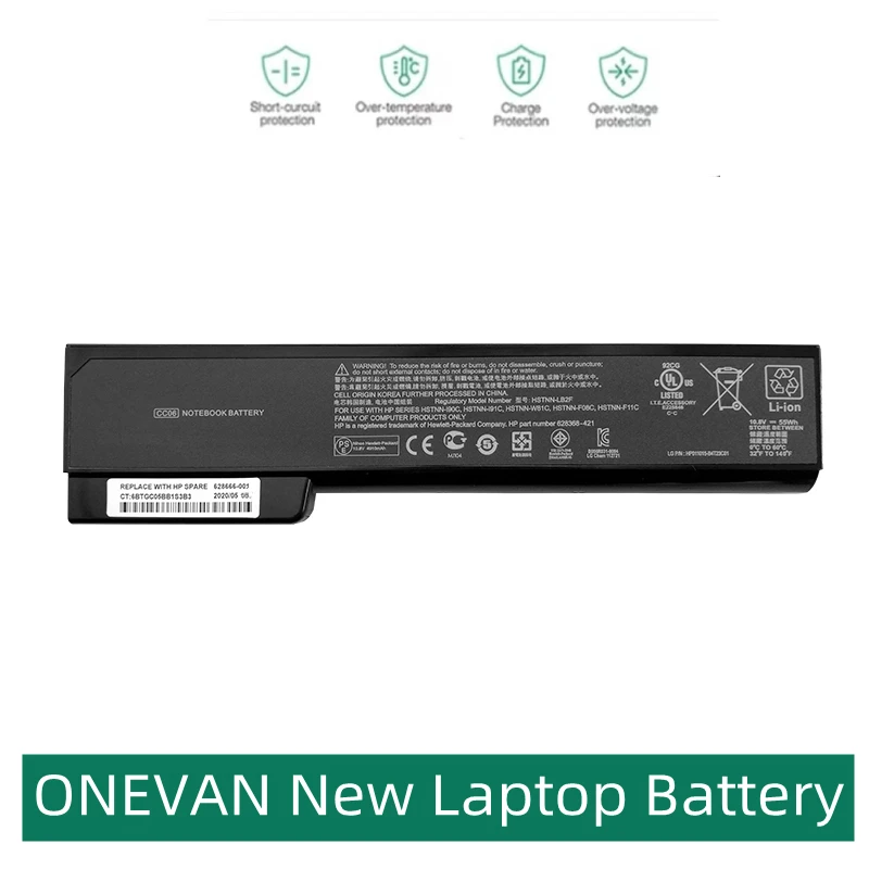 

ONEVAN CC06 Battery For Hp ProBook 6460b 6470b 6560b 6570b 6360b 6465b 6475b 6565b EliteBook 8460p 8470p 8560p 8460w 8470w 8570p