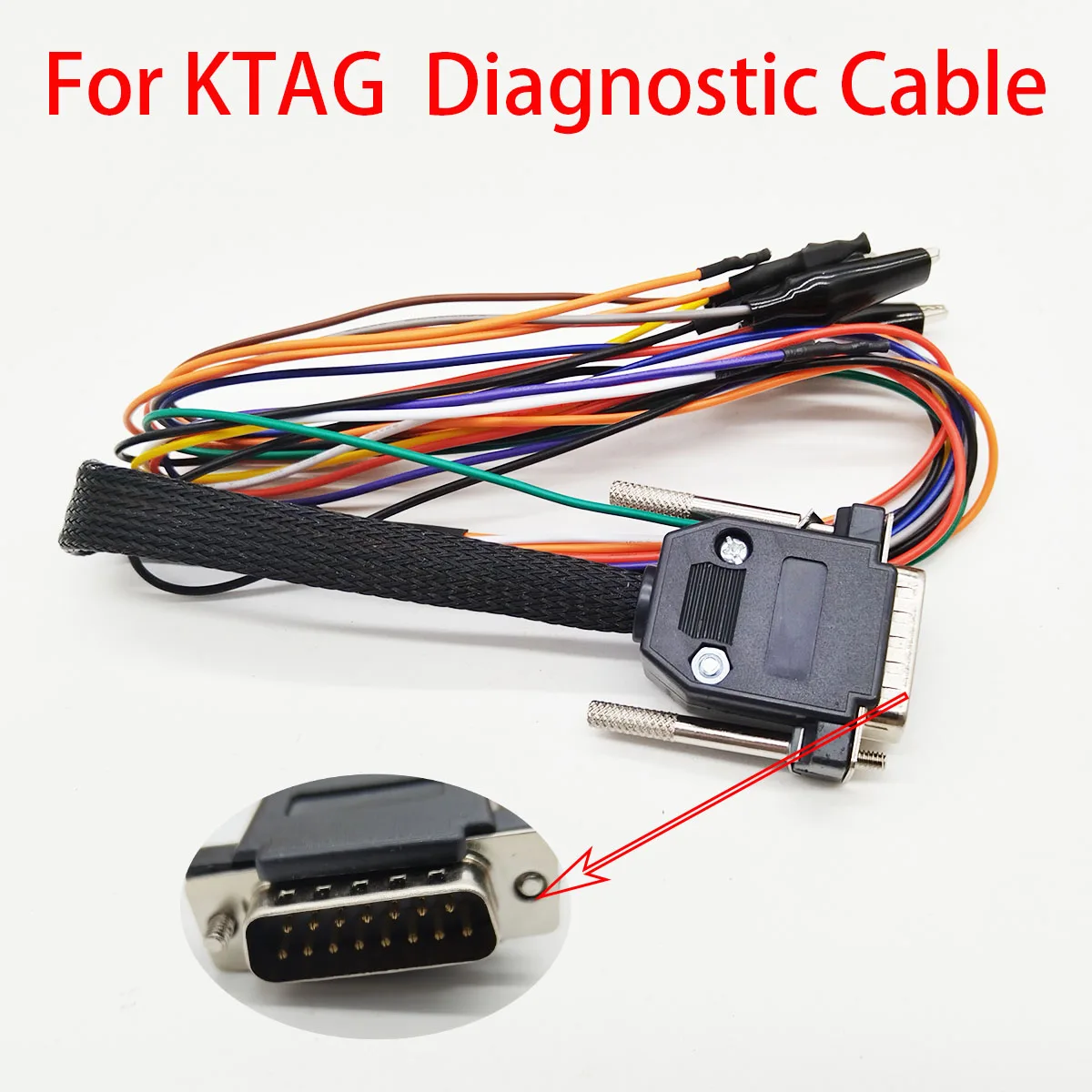 For KTAG KESS for KTM OBD2 Diagnostic Cable 14P 600KT02 DB15 MED17-EDC17 TRICORE Adapter F32GN037C ECU Connector