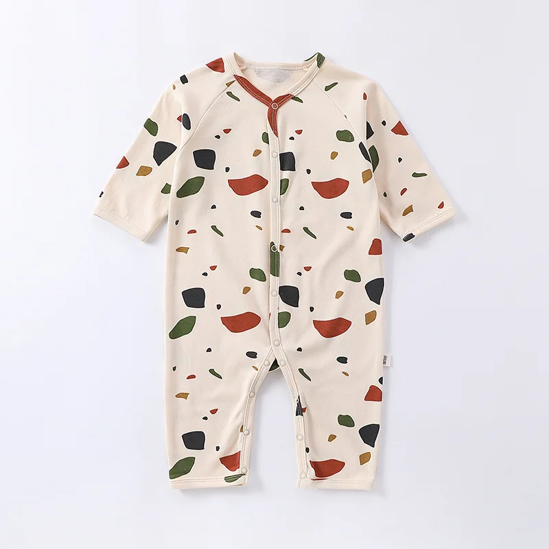 0-24M Newborn Cotton Baby Romper Kid Boy Girl Spring Clothes Summer Long Sleeve Jumpsuit Cute Sweet Outfit