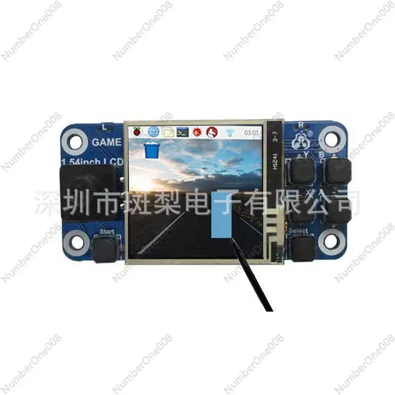 

Мини-игровая консоль Raspberry Pi с 1,54-дюймовым ЖК-экраном и сенсорным экраном