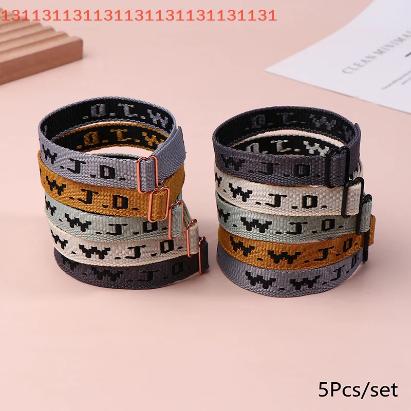 5 قطعة WWJD أساور ملونة قابلة للتعديل ما جرح يسوع يفعل أساور ملهمة مجوهرات مسيحية هدايا للرجال والنساء