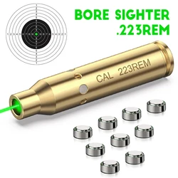 Tactical Laser Bore Sight 223Rem Green Laser Boresighter Lazer Zeroing Cartridge Bore Sighter Laser Pointer for Scope Adjustment