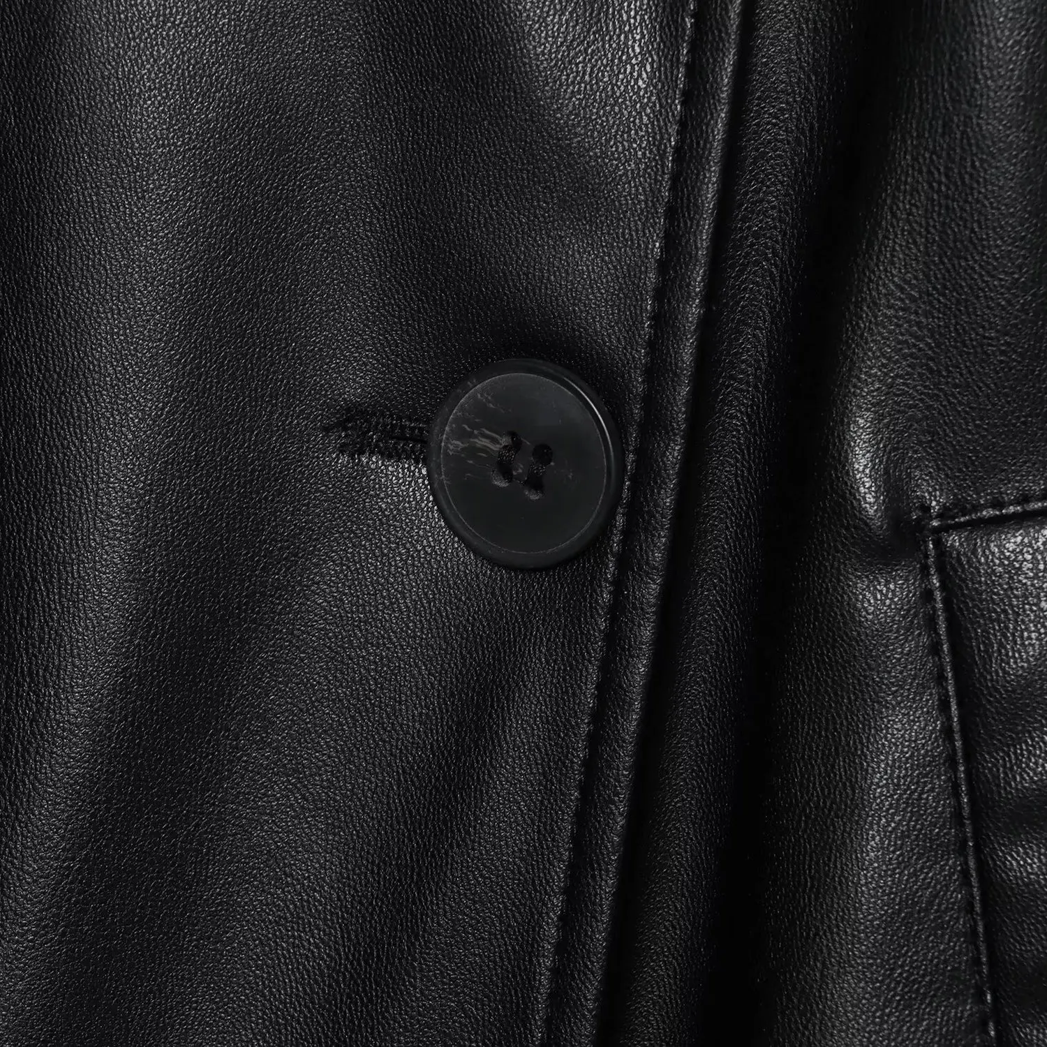 เสื้อแจ็คเก็ตหนังเทียมแฟชั่นสำหรับผู้หญิง รุ่นใหม่ประจำฤดูใบไม้ร่วง ดีไซน์ทันสมัย ใส่ได้หลากหลาย สไตล์สลิม ผ้าโพลีเอสเตอร์