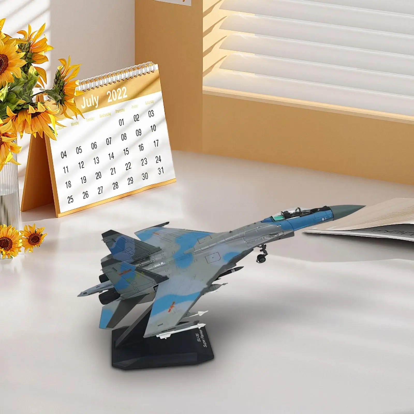 1/100 Plane Model Gifts Aviation Model Desktop Display with Stand Fighter