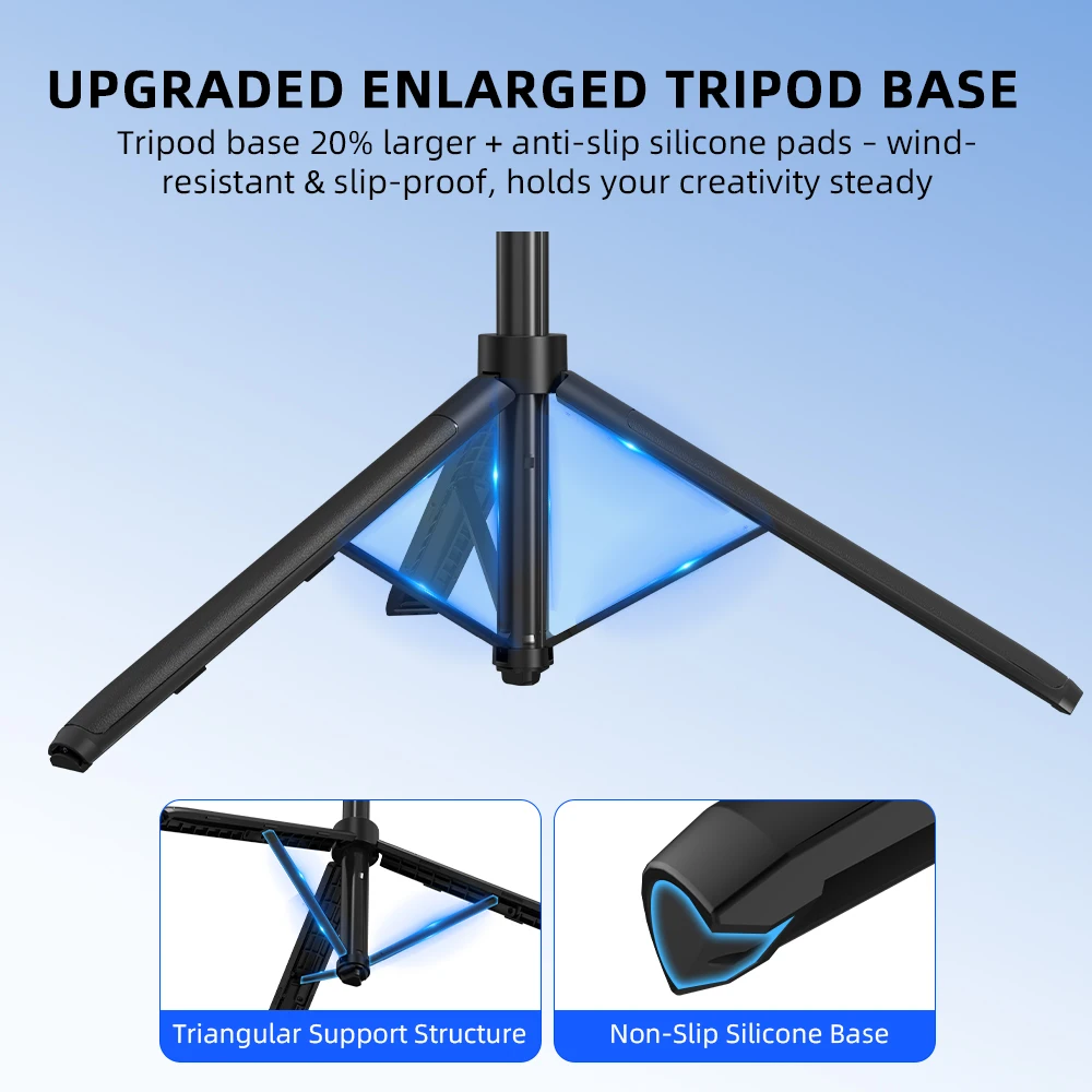 Flymile Stativ für Insta360 X6/X5/Ace Pro 2 Kamera Schnellwechselhalterung Stativ Selfie-Stick 140CM Verstellbarer Ausziehbarer Stab – Detail 6