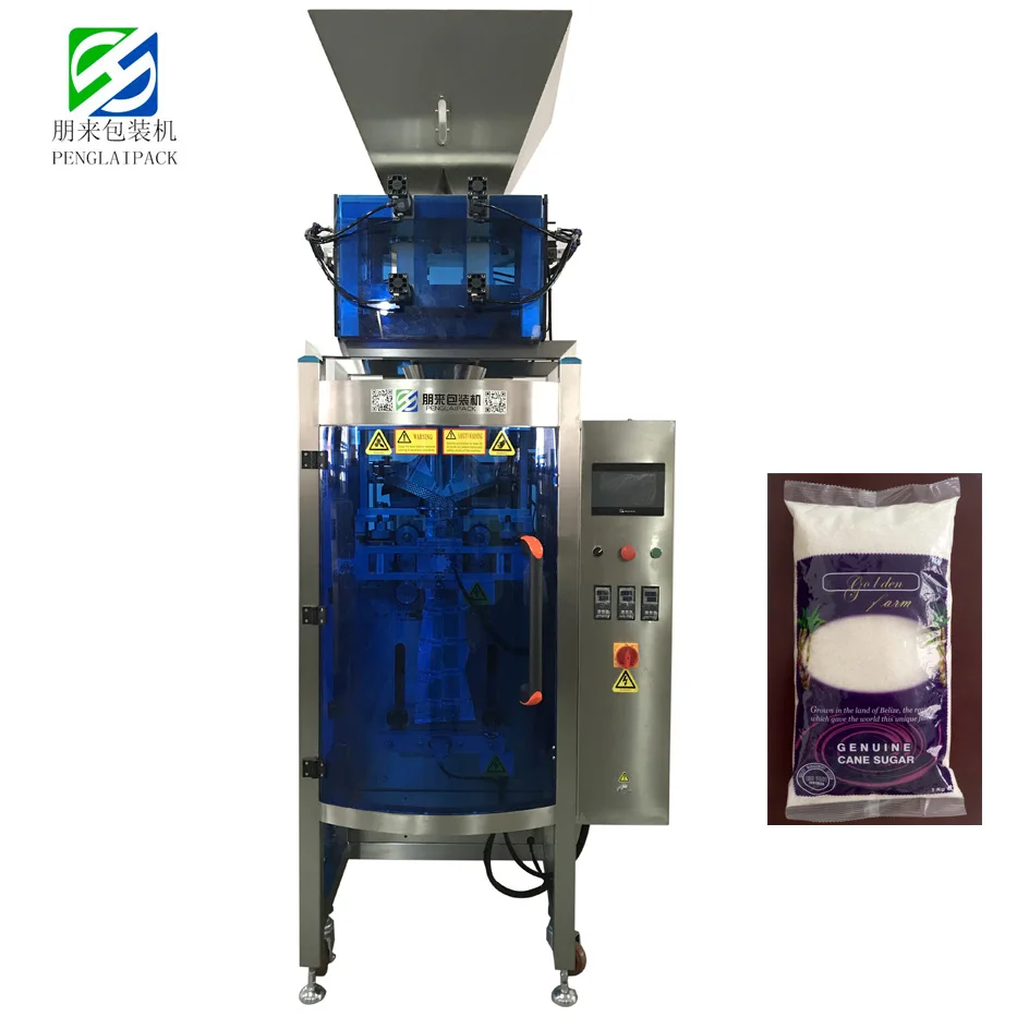 Sugar Packing Machine Beans Granule Packaging Machine Bags Package Machine Back Seal Bag Price High Efficiency 1kg 120-420mm