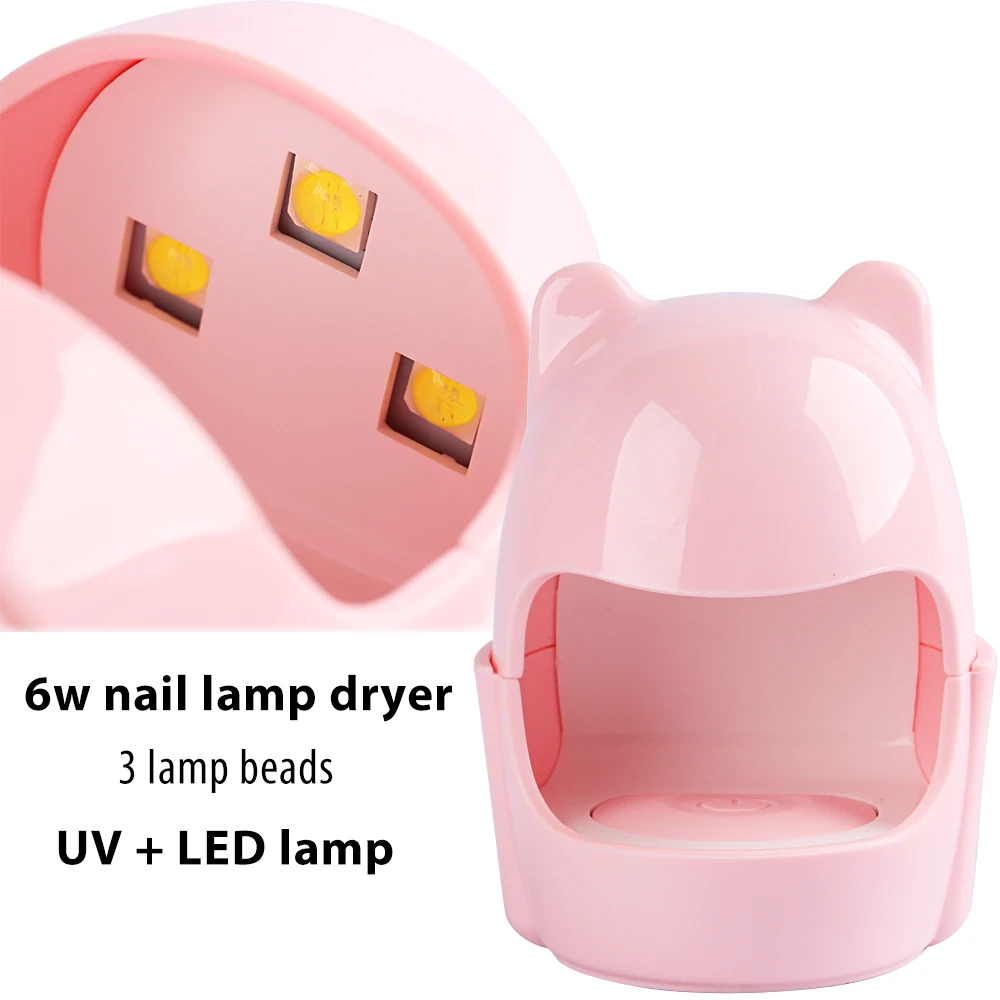 6W Small Nail Lamp Dryer Egg Shape UV LED Lamp Single Finger Gel Polish Cabin Curing Manicure Machine Nail Art Equipment GLC043