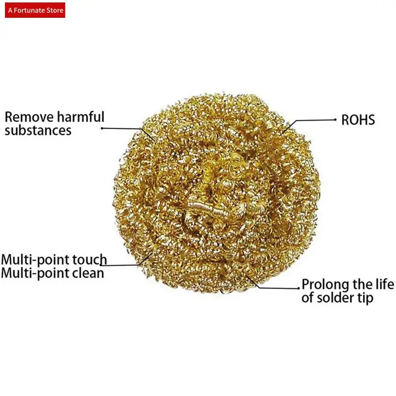

18 Packs Solder Tip Cleaning Brass Wire Replacement Cleaning Copper Wire For Soldering Station Tip Cleaner-A78G