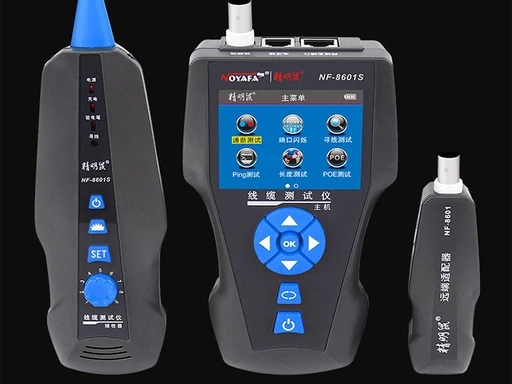 NOYAFA NF-8601S TDR Network Cable Tester, PoE PING Wire Tracker with Fault Distance Location & Wiremap for RJ45/RJ11/BNC