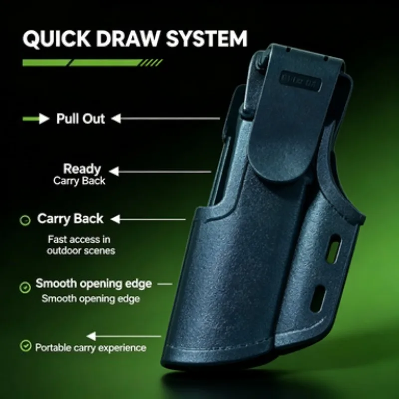 Palm Simulation Model Portable Carry Holster Universal Plastic Quick Draw Structure Fit G17 G18 Indoor Leisure Play