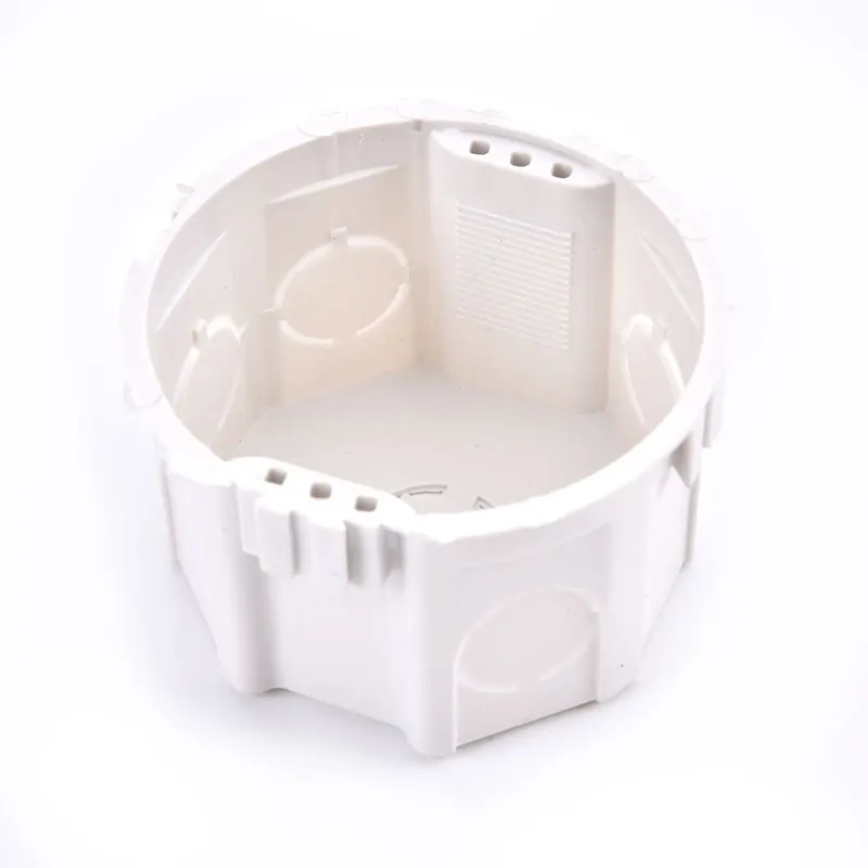 1pc Wall-Mounted Inner Box New Wall Mounting Box Internal Cassette White Box 70*65mm For EU Mounting Box Standard Switch Socket