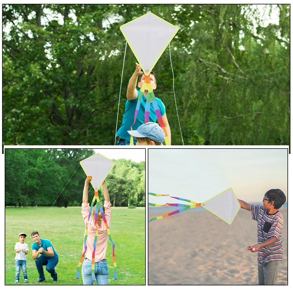 Zestaw DIY Latawiec do Malowania dla Dzieci, Ręcznie Malowane Latawce dla Maluchów, Interaktywna Zabawka do Rysowania, Lekki i Wytrzymały Latawiec do Użytku na Zewnątrz