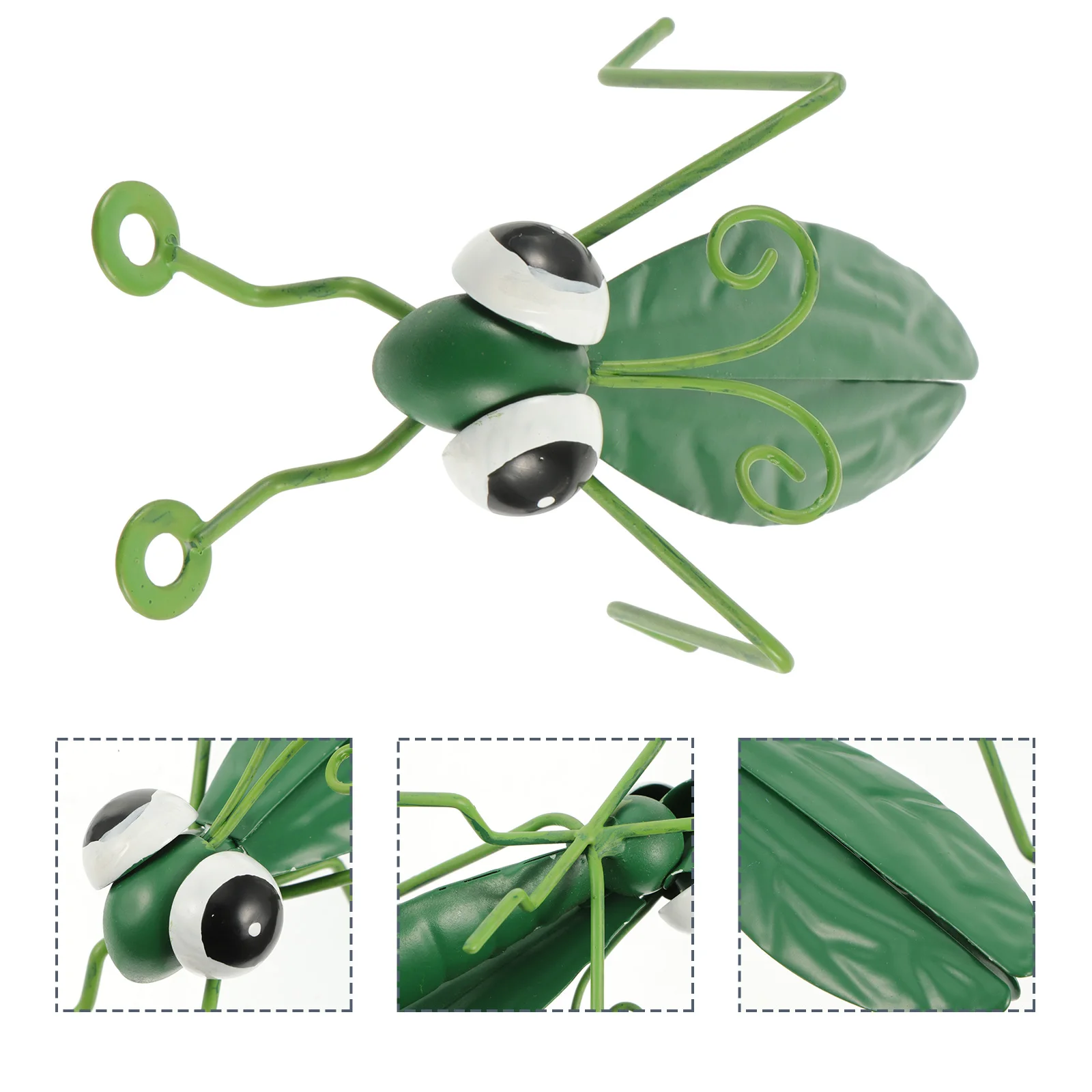 

1Pcs Simulation Grasshopper Decor Premium Brass Outdoor Scene Ornament for Garden Home Festival Decoration Iron Craft Art Insect