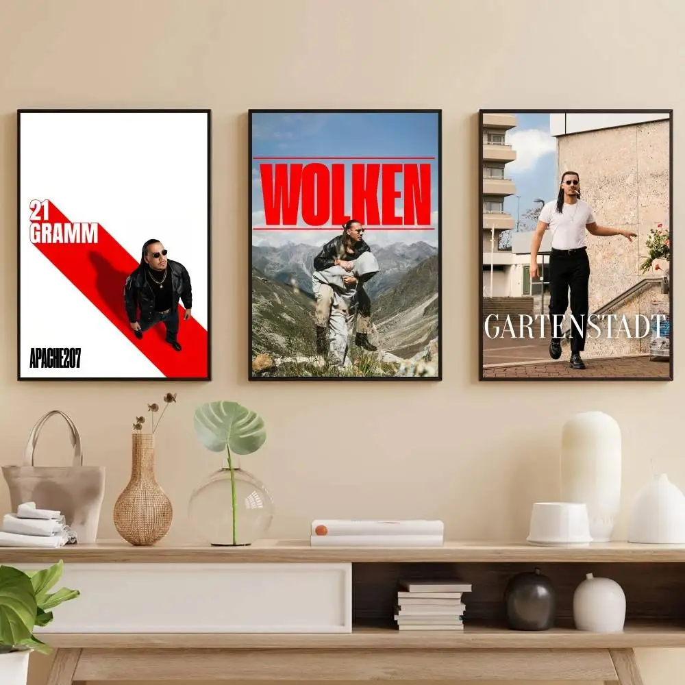 A-Apache 207 21 جرام ملصق فني ذاتي اللصق مقاوم للماء ورق ملصق مقهى غرفة البار